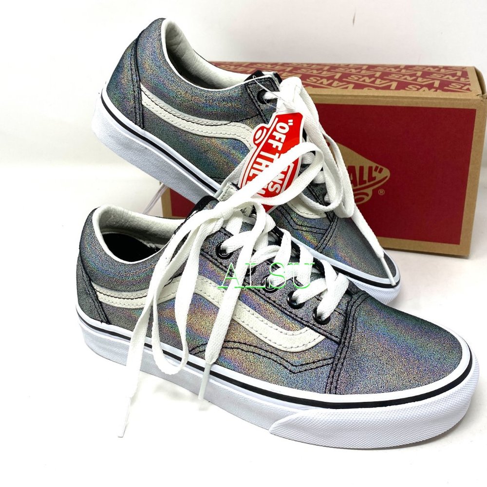 VANS Old Skool Prism Suede Silver Glitter Women’s - Picture 9 of 10
